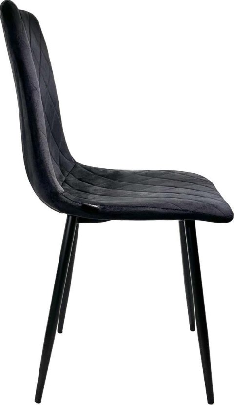 Krzesło tapicerowane SORANO VELVET BLACK II GATUNEK Lugano Krzesło tapicerowane SORANO VELVET BLACK II GATUNEK Lugano