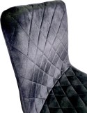 Krzesło tapicerowane SORANO VELVET BLACK Lugano