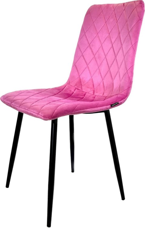 Krzesło tapicerowane SORANO VELVET PINK Lugano Krzesło tapicerowane SORANO VELVET PINK Lugano