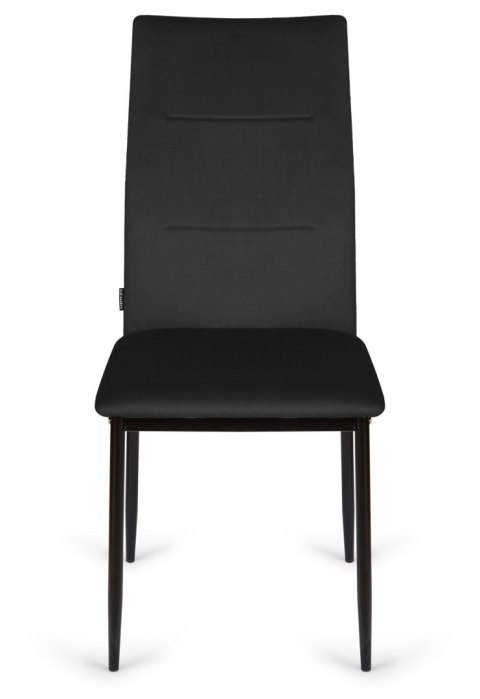 Krzesło tapicerowane VALVA DUO BLACK VELVET Lugano Krzesło tapicerowane VALVA DUO BLACK VELVET Lugano
