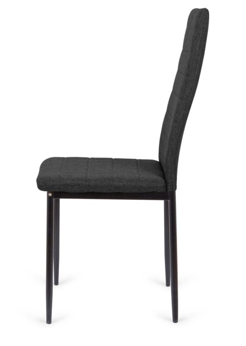 Krzesło tapicerowane VALVA LINE FABRIC BLACK Lugano Krzesło tapicerowane VALVA LINE FABRIC BLACK Lugano