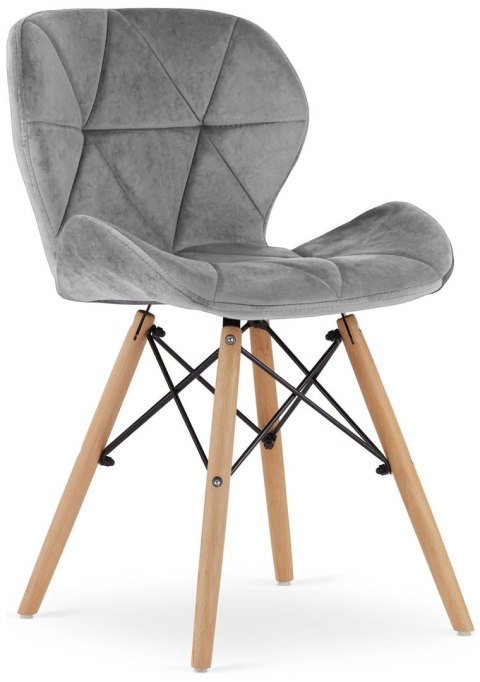 Krzesło tapicerowane VASTO GREY VELVET II GATUNEK Lugano Krzesło tapicerowane VASTO GREY VELVET II GATUNEK Lugano