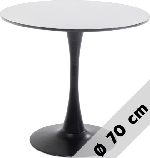 Stół okrągły VICTORY GREY 70 cm SMOKE Lugano