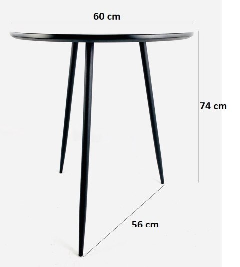 Stół okrągły VINCI GREY 60 cm Lugano Stół okrągły VINCI GREY 60 cm Lugano