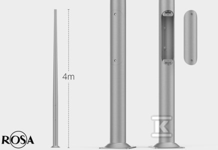 SŁUP SAL-4 INOX C45 ROSA