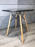 Stół skandynawski okrągły STELLA NERO 70 Lugano