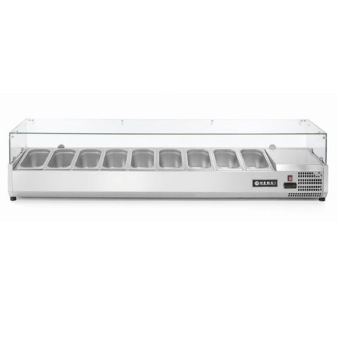 Nadstawa z witryną chłodniczą 9 x GN 1/3 szer. 200cm - Hendi 232996 Hendi