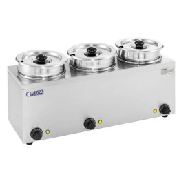 Bemar elektryczny podgrzewacz do zupy 450W 230V 3 x 3.8L Royal Catering