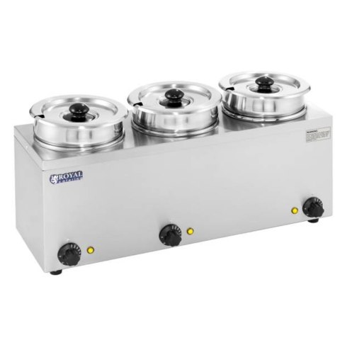 Bemar elektryczny podgrzewacz do zupy 450W 230V 3 x 3.8L Royal Catering