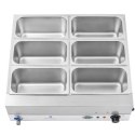 Bemar podgrzewacz wodny na podstawie stalowej 6 x GN 1/3 2000W 230V Royal Catering