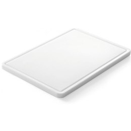 Deska kuchenna do krojenia i siekania z rowkiem HDPE 35.5x25cm - Hendi 826362 Hendi
