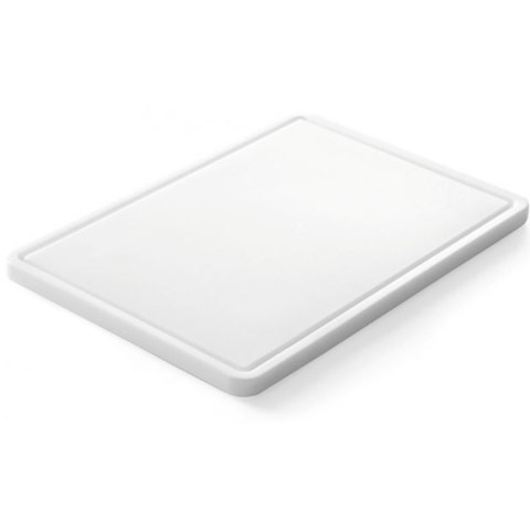 Deska kuchenna do krojenia i siekania z rowkiem HDPE 35.5x25cm - Hendi 826362 Hendi