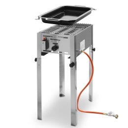 Grill gazowy z patelnią Grill Master Mini 340x540x(H)840 mm 5.8kW- Hendi 154700 Hendi