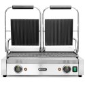 Kontakt grill kontaktowy ryflowany podwójny 3600W - Hendi 263709 Hendi