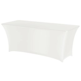 Obrus prostokątny bez prasowania 183x760cm tkanina Jersey biały - Hendi 814420 Hendi