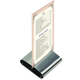 Podstawka stojak pod kartę menu stalowy nierdzewny zestaw 6szt - Hendi 665251 Hendi