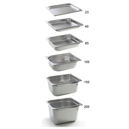 Pojemnik GN Profi Line stalowy -40C do +300C GN 2/4 wys. 40mm - Hendi 801864 Hendi
