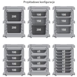 Pojemnik termoizolacyjny termos cateringowy EEP 8 x tace lub pojemniki GN1/1 100L - Hendi 707999 Hendi