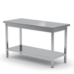 Stół blat roboczy do kuchni centralny stalowy z półką 180x60cm - Hendi 811559 Hendi