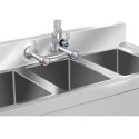 Zlew gastronomiczny ze stali nierdzewnej basen 3 komorowy 100x50cm Royal Catering