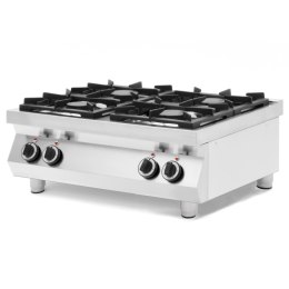 Kuchnia gazowa stołowa 4-palnikowa Kitchen Line 2x 6kW 2x 3.5kW Hendi 227381 Hendi