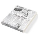 Papier pergaminowy do ciepłych przekąsek nadruk gazety 250x350mm 500szt. Hendi 678107 Hendi