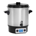 Podgrzewacz warnik do grzańca grzanego wina z kranem timerem LCD stal nierdzewna 2000W 27L Royal Catering