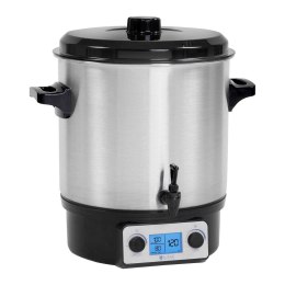 Podgrzewacz warnik do grzańca grzanego wina z kranem timerem LCD stal nierdzewna 2000W 27L Royal Catering