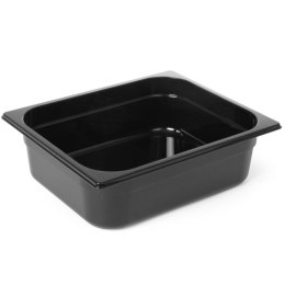 Pojemnik gastronomiczny GN 1/2 z czarnego poliwęglanu 325x265x150mm 9.5L Hendi 862414 Hendi
