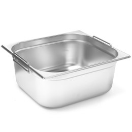 Pojemnik gastronomiczny GN 2/3 z chowanymi uchwytami 354x325x200mm 17L Hendi 817254 Hendi