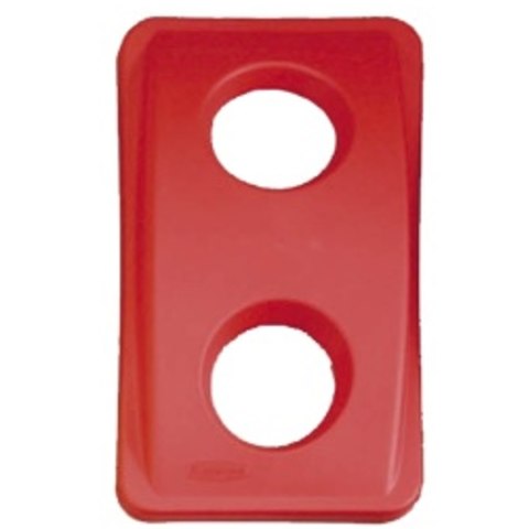 Pokrywa do pojemnika Rubbermaid SLIM JIM reg; czerwona Rubbermaid
