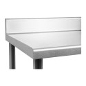 Stół blat kuchenny roboczy z rantem i półką Stal nierdzewna 120x70cm Royal Catering
