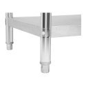 Stół blat roboczy do kuchni centralny z półką Stal nierdzewna 100 x 60cm Royal Catering