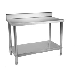 Stół blat roboczy stalowy nierdzewny gastronomiczny przyścienny 150x60cm Royal Catering