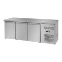 Stół chłodniczy 3-drzwiowy z blatem roboczym ze stali nierdzewnej od -2 do 8deg;C 339L Royal Catering