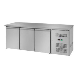 Stół chłodniczy 3-drzwiowy z blatem roboczym ze stali nierdzewnej od -2 do 8deg;C 339L Royal Catering
