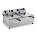 Frytownica nastawna gastronomiczna elektryczna TIMER 230 V 2 x 3200W 2 x 10 L Royal Catering