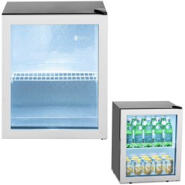 Lodówka na napoje witryna chłodnicza stal 54 l czarna Royal Catering