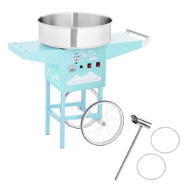 Mobilna maszyna do waty cukrowej turkusowa śr. misy 520mm + miarka do cukru Royal Catering