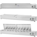 Nadstawa chłodnicza ze stalową pokrywą 10x GN1/4 200cm Royal Catering