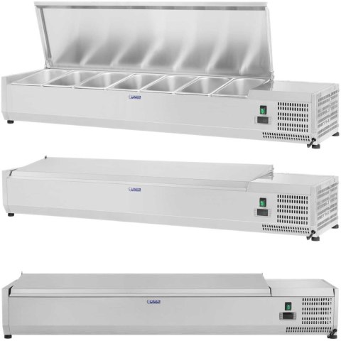 Nadstawa chłodnicza ze stalową pokrywą 7x GN1/3 161 cm Royal Catering