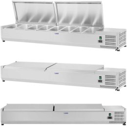 Nadstawa chłodnicza ze stalową pokrywą 8x GN1/3 180cm Royal Catering