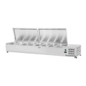 Nadstawa chłodnicza ze stalową pokrywą 8x GN1/3 180cm Royal Catering