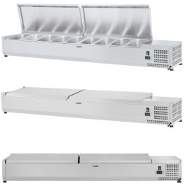 Nadstawa chłodnicza ze stalową pokrywą 9x GN1/3 200cm Royal Catering