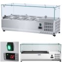 Nadstawa chłodnicza ze szklaną osłoną 3x GN1/3 i 1x GN1/2 120cm Royal Catering