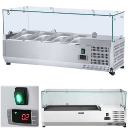 Nadstawa chłodnicza ze szklaną osłoną 3x GN1/3 i 1x GN1/2 120cm Royal Catering