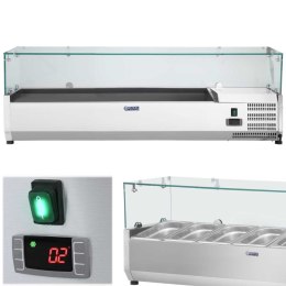 Nadstawa chłodnicza ze szklaną osłoną 5x GN1/3 i 1x GN1/2 150cm Royal Catering
