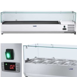 Nadstawa chłodnicza ze szklaną osłoną 7x GN1/4 150cm Royal Catering