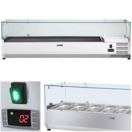 Nadstawa chłodnicza ze szklaną osłoną 7x GN1/4 160cm Royal Catering