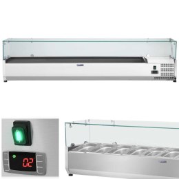 Nadstawa chłodnicza ze szklaną osłoną 9x GN1/3 200cm Royal Catering